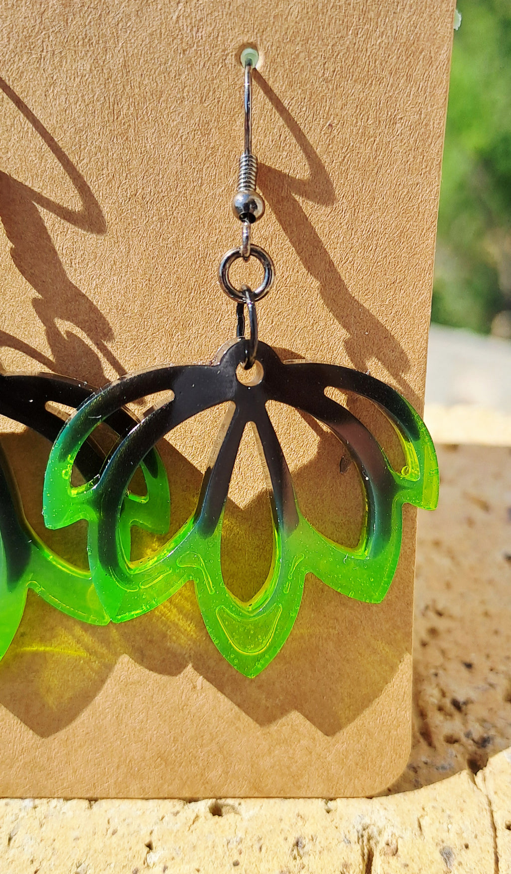Boucles d'oreilles fleurs de lotus