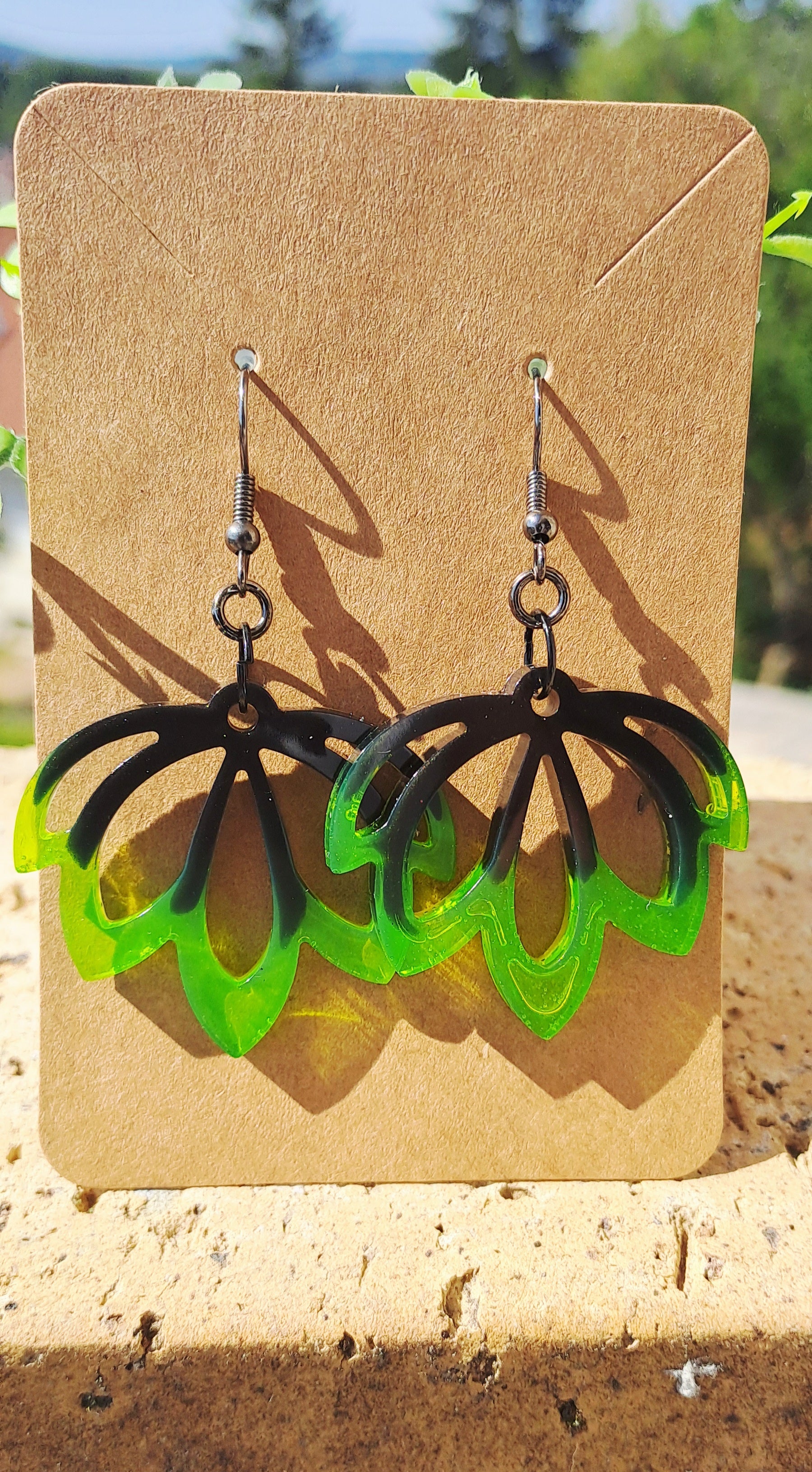 Boucles d'oreilles fleurs de lotus